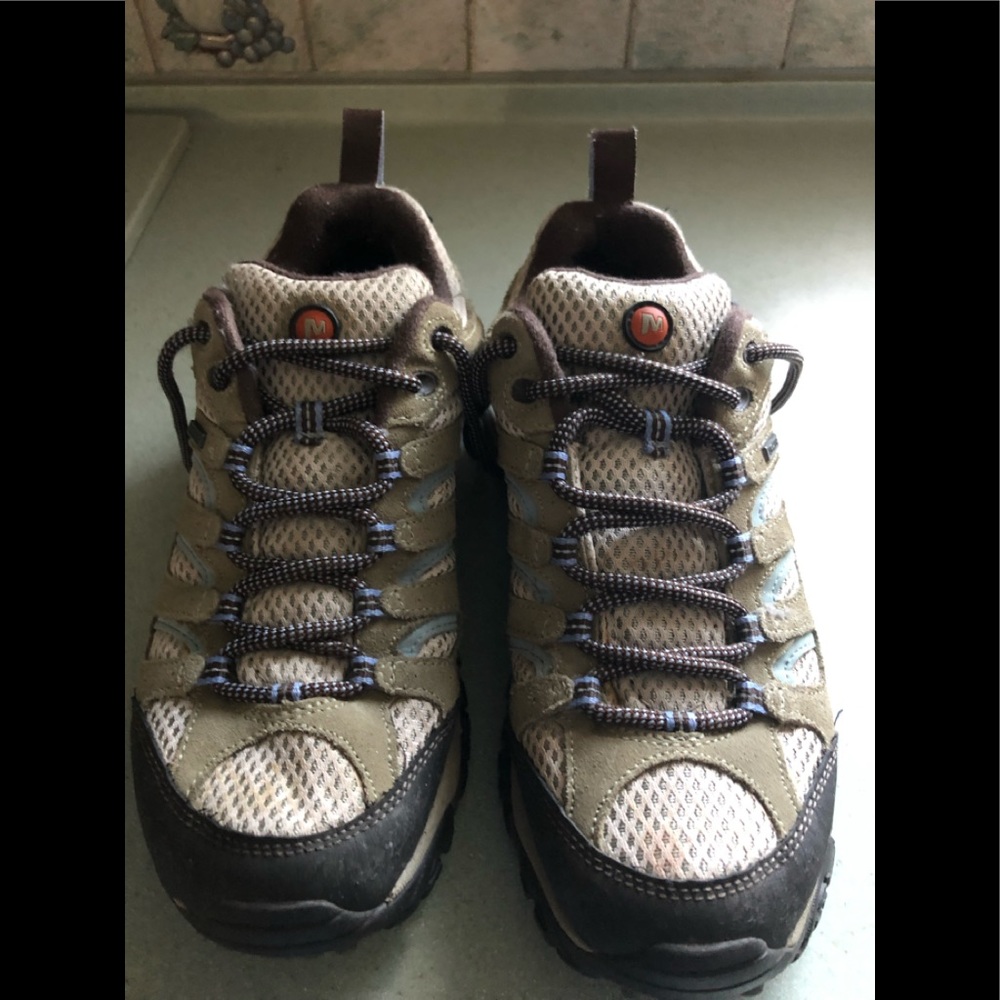Merrell continuum hiking sneakers.